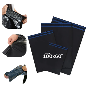 EMBALAGEM PLASTICA ENVELOPE G2 PEBD PRETO 100X60X30ABA LOGISTICA