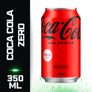 REFRIGERANTE COCA COLA ZERO LATA 350 ML