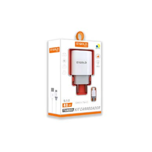 CARREGADOR RAPIDO 40W COM CABO USB-C CA40-3 A'GOLD