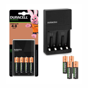 CARREGADOR DE PILHAS AA/AAA C/4 PILHAS AA 2500MAH CEF14BR4 72500 DURACELL