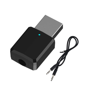 ADAPTADOR USB BLUETOOTH 5.0 DE AUDIO 2 EM 1 TRANSMISSOR (TX) E RECEPTOR(RX) ZF-169 SDINFBR