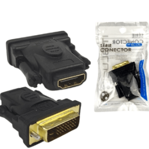 ADAPTADOR CONECTOR DVI MACHO (24+1) X HDMI FEMEA LE-5509 IT BLUE KP-5061 KNUP