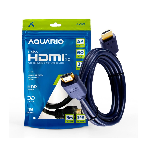 CABO HDMI 2.0 4K UTRA HD 3M 19 PINOS AQUARIO 4K03