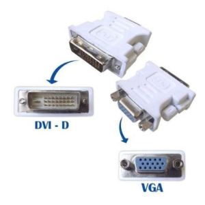 ADAPTADOR CONVERSOR DVI MACHO 24+1 X VGA FEMEA **MONITOR DIGITAL** XC-ADP-32