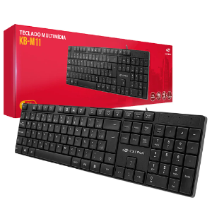 TECLADO USB MULTIMIDIA KB-M11BK C3 TECH