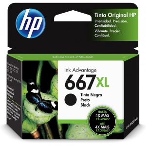 CARTUCHO HP 667XL PRETO 3YM81AB 8,5 ML