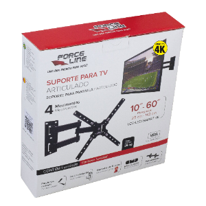 SUPORTE TV ARTICULADO 4 MOVIMENTOS  0110200044 FORCE LINE