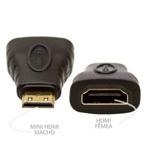 ADAPTADOR CONECTOR HDMI FEMEA X MINI HDMI MACHO AH005 23574 AHF-MH VINIK