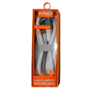 CABO DE DADOS TYPE-C/TYPE-C 1M KD-351CC KAIDI