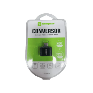 ADAPTADOR CONVERSOR OTG USB FEMEA X V8 MACHO SUMEXR SX-ZJ19