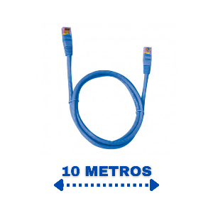 CABO DE REDE PATCH CORD CAT6 10M PC-ETH6U100BL PLUS CABLE