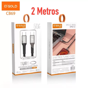CABO TIPO-C TIPO-C 2.0M 60W CB69 - A'GOLD