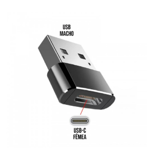 ADAPTADOR CONVERSOR OTG 2.0 TIPO C FEMEA X USB MACHO 9H A1539