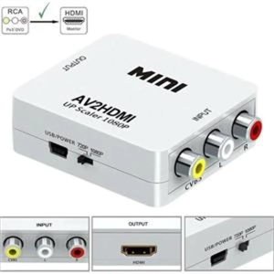 CONVERSOR DE VIDEO MULTIMIDIA AV/RCA PARA HDMI AV2HDMI 1080P M0-AV2HDTV ATOMO